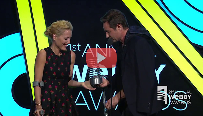 David Duchovny e Gillian Anderson - Webby Awards