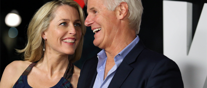 Gillian Anderson e Chris Carter alla premiere di X-Files