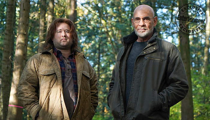 Haley Joel Osment con Mitch Pileggi in X-Files