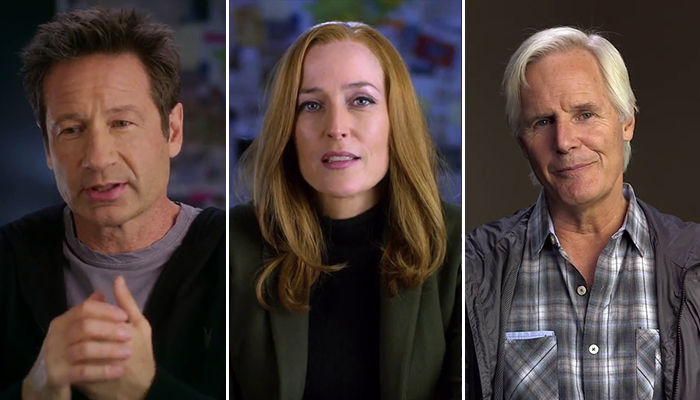 David Duchovny, Gillian Anderson e Chris Carter nel nuovo promo