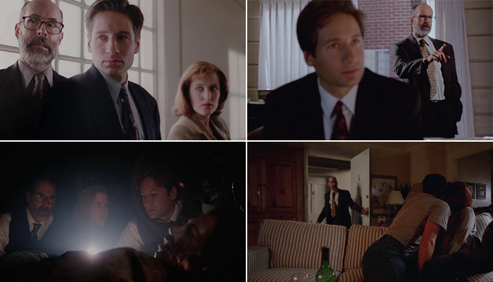 Reggie insieme a Mulder e Scully negli X-Files